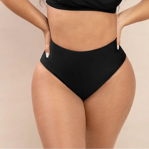 peachy shapewear Other - Women's High Waisted Sculpting Black Bikini Bottoms